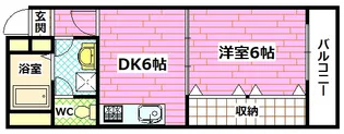 フロール神原【6階】の間取り