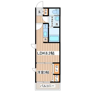 J Residence Otemachi【3階】の間取り