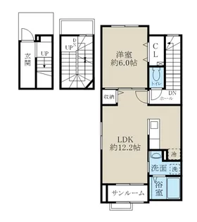 カレントレジデンス女池I【3階】の間取り