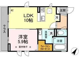 パーシモンIII【1階】の間取り