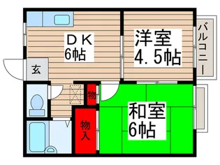 エステートピアA・B・C【2階】の間取り