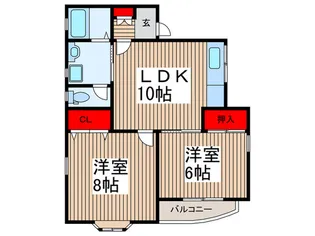 FLORIDIAN【2階】の間取り