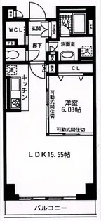 AーPLACE田町イースト【10階】の間取り