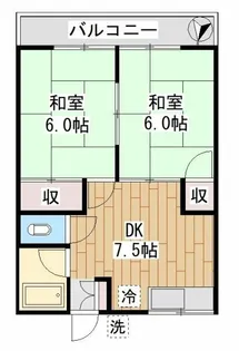 ハイツ久美【1階】の間取り