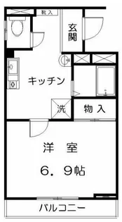 パインズアーク鵜の木【3階】の間取り