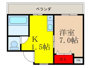 ディアコ-ト舟木【2階】の間取り
