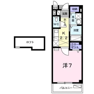 アンソレイエ【2階】の間取り