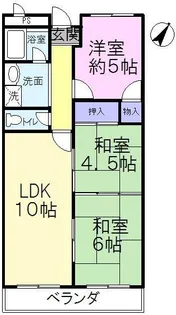 西田ビル 5F【5階】の間取り