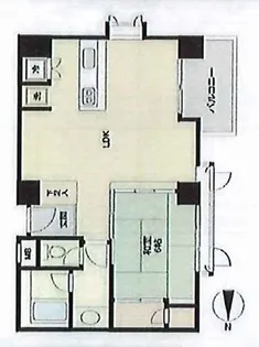レーベン宮城野【3階】の間取り