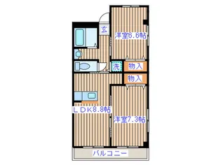 ミオスタンツアII【3階】の間取り