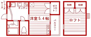 イジェント長津田【2階】の間取り