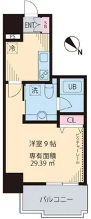マノワール駒沢【8階】の間取り