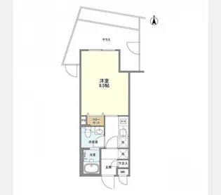 ラティエラ横濱六角橋【1階】の間取り