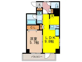 グリーンリーフ西早稲田【1階】の間取り