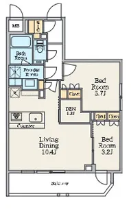 クレストコート池上六丁目【3階】の間取り