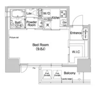 コンフォリア北浜【10階】の間取り