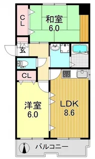 トリニティ加美東【7階】の間取り
