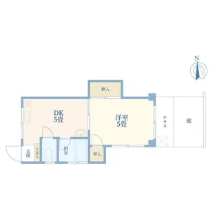 コーポ・クローバー【1階】の間取り