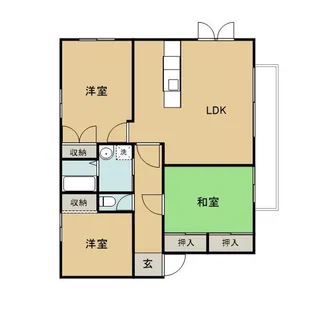 クリスタルヒルズ壱番館【2階】の間取り