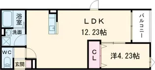 メゾンクレール長嶺南【3階】の間取り