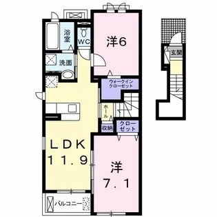 プレシャス・スペース【2階】の間取り