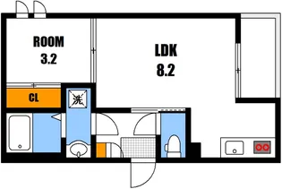 Regalest Grace Nagatsuka (グレース 長束)【3階】の間取り