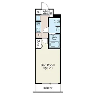 レイ市ヶ谷【3階】の間取り