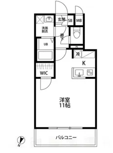 ルクレ池袋【8階】の間取り