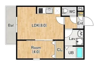 ジーメゾン千葉村田町シャルム【2階】の間取り