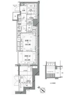 ピアース乃木坂の間取り