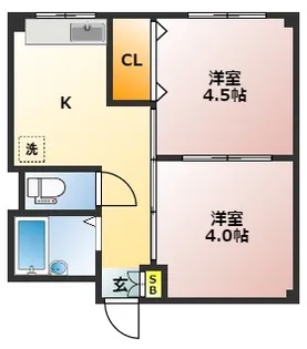 原田ビル【4階】の間取り