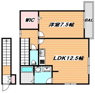 Bonnie Alba(ボニーアルバ)【2階】の間取り
