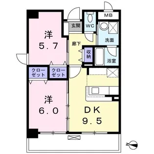 シー・グレース【3階】の間取り