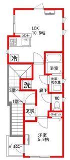エスケンプランドール【2階】の間取り