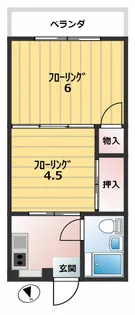 コープ松原【1階】の間取り