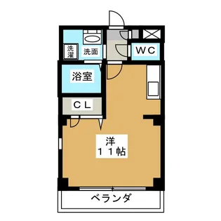エステート竹の山【2階】の間取り