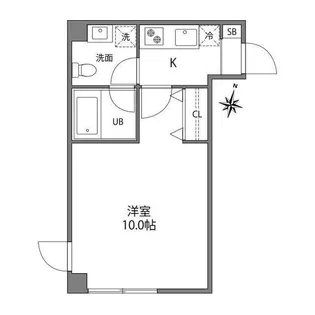 アイランドコート曙橋【2階】の間取り