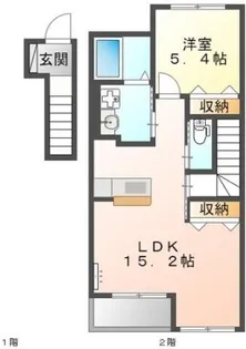 カレラB【2階】の間取り