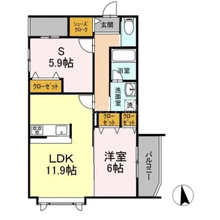 SKY ONE【3階】の間取り