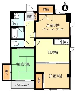 メゾン・フランボア【3階】の間取り