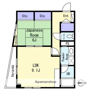 リバーコート【2階】の間取り