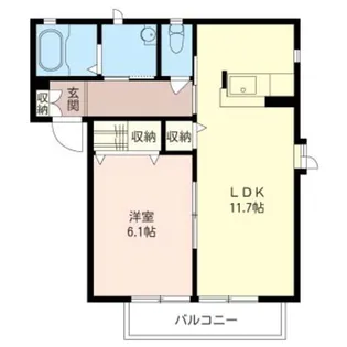 シャテロC【1階】の間取り