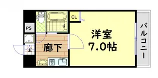 エステムコート心斎橋EASTエリジオン【14階】の間取り