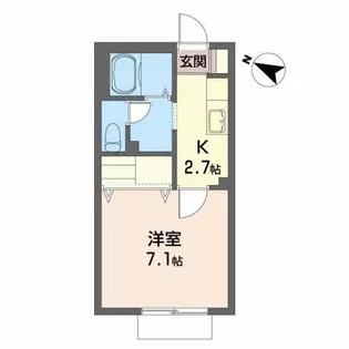 オーシャンブルー【1階】の間取り