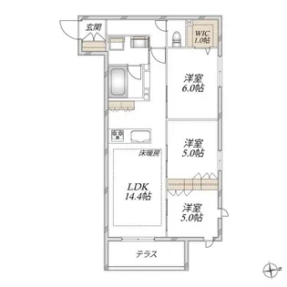 VESTA【1階】の間取り