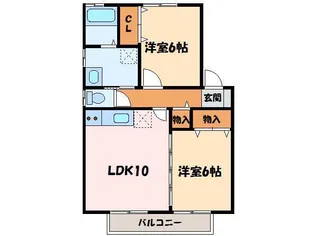 レーベンハイムIII【1階】の間取り