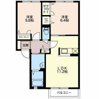 フェリーチェ【2階】の間取り