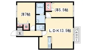 メゾン・すこやか【2階】の間取り