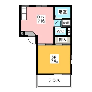 アクティブ郷瀬【1階】の間取り