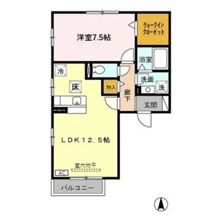 CASA杜 A【1階】の間取り